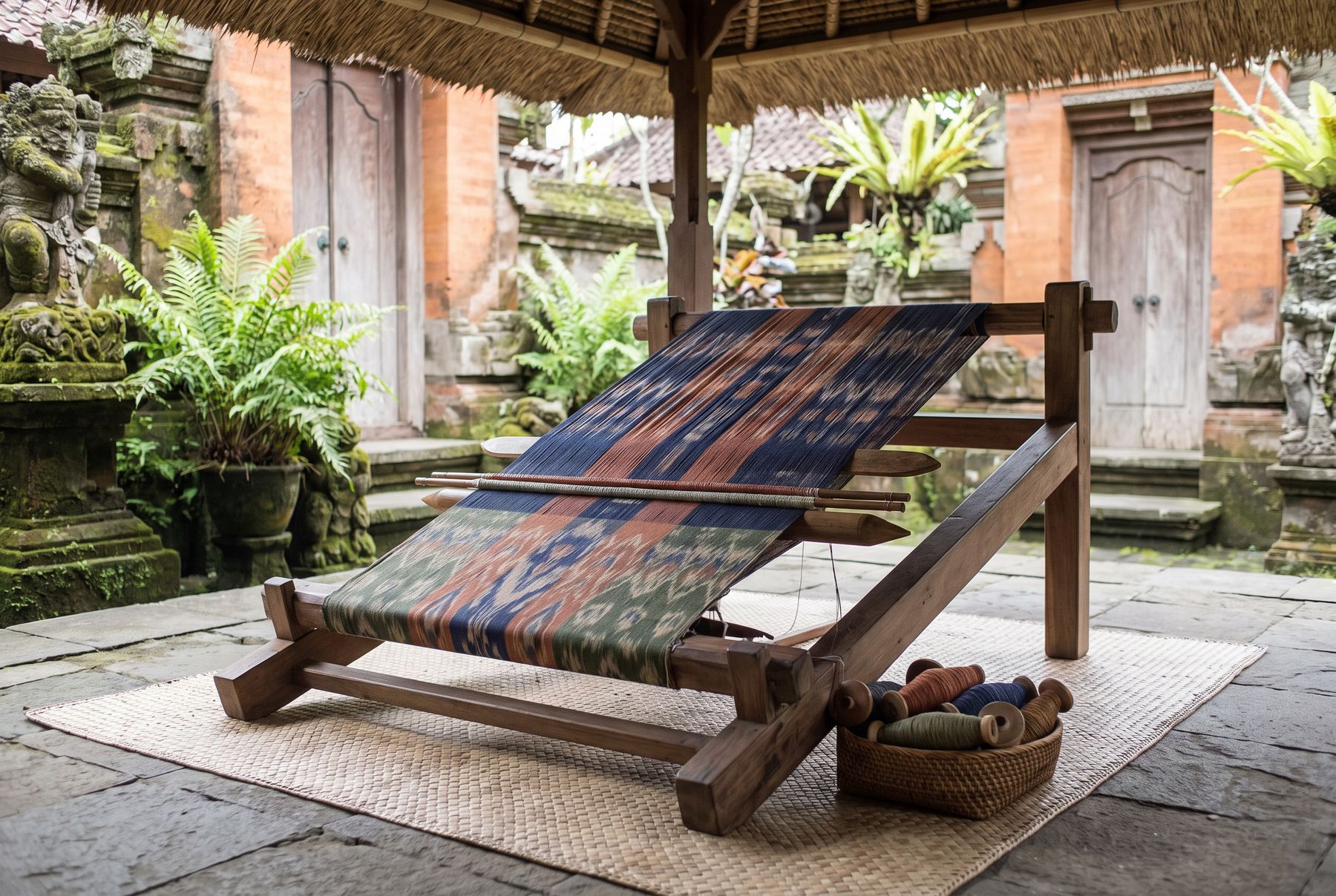 A Balinese maker's working village compound